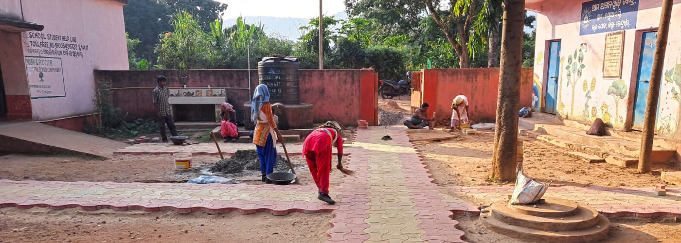 Construction of Road@ Primary School, Champua Basti